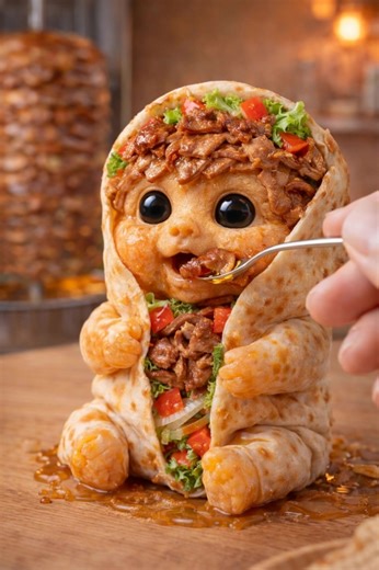 Satisfying Kebab Style ASMR Eating Experience