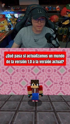 🤔 ¿Qué PASARÁ si en MINECRAFT ACTUALIZAMOS un MUNDO de la 1.0 a la VERSIÓN ACTUAL? 🌍 #shorts