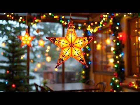 8 Hours Cozy Baguio Christmas Café Ambience 🎄 Filipino Parol Lights, Warm Holiday Music & Peaceful