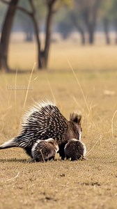 Mother Porcupine Fights Off Large Bird To Protect Its Baby! #wildlife #animals #rescue | Laugh, Cry and Smile