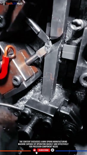 Innovation Mini Spring: High Speed Coiling, Automated Counting, Precision Engineering #tech
