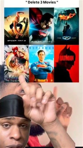 Delete 3 movies. #greenscreen #viral #marvel #trending #comics #dc #batman #spiderman #superman #fyp