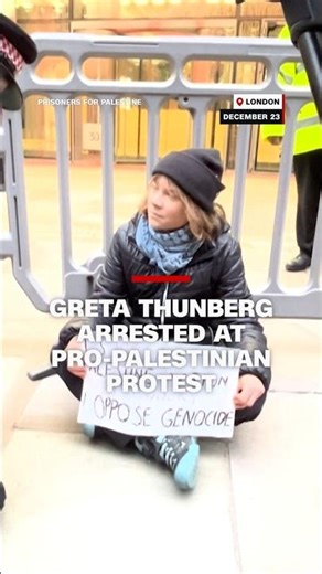 Greta Thunberg arrested at pro-Palestinian protest