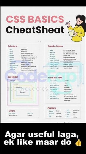 CSS Basics Cheatsheet You’ll Wish You Saved Earlier