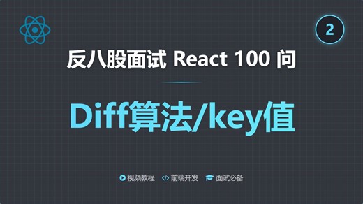 React 面试之 diff 算法、key 值