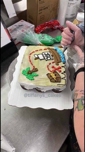 Creating a Pirate Map Cake | Walmart Cake Decorator