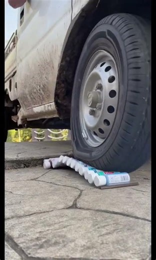 Running over things with my car