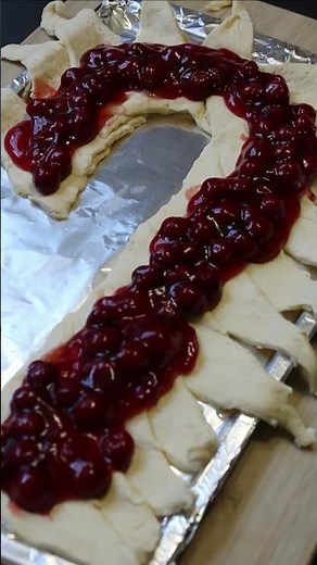 Cherry Crescent Roll Candy Cane Recipe | The Sweetest Journey