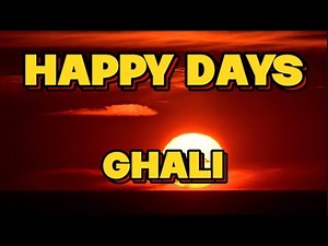 Ghali- Happy Days (Testo/Lyrics)