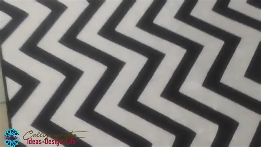 Black and White Chevron Rug: Modern Zig Zag Pattern, Custom Sizes - Etsy