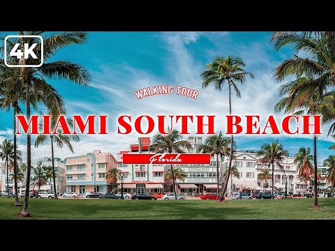 MIAMI SOUTH BEACH 2025 Walking Tour 4K 🌴 Ocean Drive, Collins Avenue, Española Way, Lincoln Road