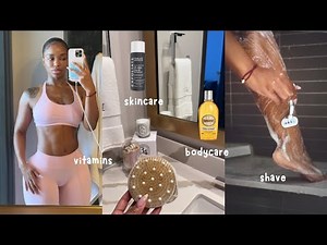 ULTIMATE EVERYTHING SHOWER for SOFT GLOWY SKIN | skincare + vitamin + shower + shave + products