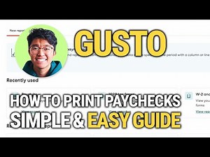 How To Print Paychecks With Gusto Payroll: Step-By-Step Guide