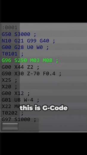 Learn CNC G-Code in 20 seconds || CNC Beginner #shorts #cnc #machine