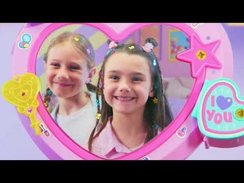 FUNLOCKETS - Espejo secreto con brillos para el pelo - 20s