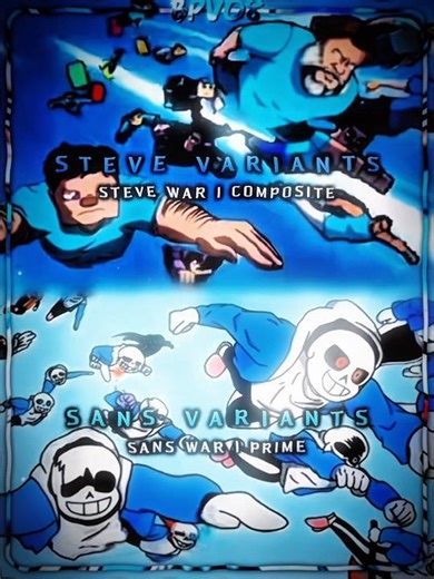 | Steve War #VS Sans War | MINECRAFT | UNDERTALE | INVINCIBLE: SEASON 4 | RQ BY: ‪@aimlesslunacy723‬ |