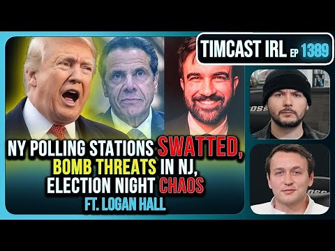 LIVE Election Coverage: Polling Stations SWATTED, Bomb Threats Called In | Timcast IRL
