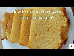 How to make a box cake taste homemade?