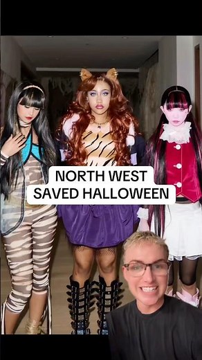 North West and friends dressed up as Monster High characters for Halloween 2025! #shorts