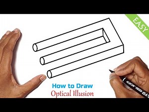How to Draw Optical Illusions Step by Step | Easy Optical Illusion Drawings