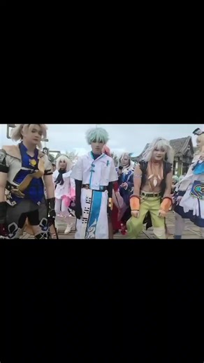 cùng 1 vid nhưng lần này ba xú bê sô #cosplay #genshinimpact