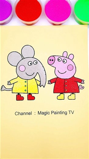 Peppa Pig💞Emily Elephant #trending #cartoon #peppapig #forkids #satisfying #kidsart #emily