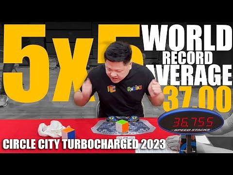WR 5x5 Rubik's Cube (37.00) Average World Record