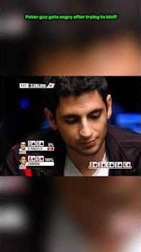 Guy starts fighting over poker