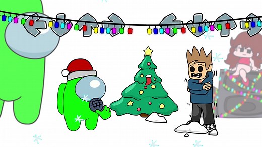 Mini Crewmate Kills Tom Friday Night Funkin'!#animation #amongus