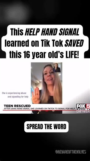 This Help Hand Signal can Save a Life, it's good we all recognize it #fyp #foryoupage #helphandsignal #helpthisgoviral #safetyhackswomen #safetytipsforgirls #safetytipsforwomen #bewareofwolves #stayawarestaysafe #bewareofpredators #safetytips #carsafetytips #endhumantr4fficking #stayaware🙏 #staysafeeveryone🙏❤️