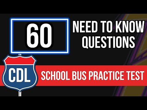 CDL School Bus Practice Test 2026 (DMV Commercial Driver's License Endorsement Written Exam)