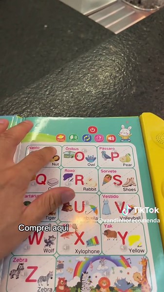 Livro Interativo Educativo Bilingue para Crianças