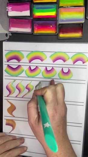 Printable Face Painting Practice Sheets | 21 Pages PDF | Tear Drops, One Stroke & Grid Exercises | Digital Download - Etsy