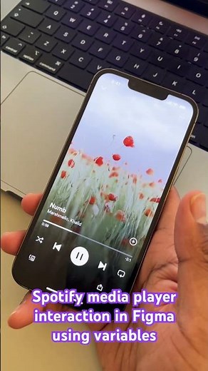 Create media player interaction using Figma variables