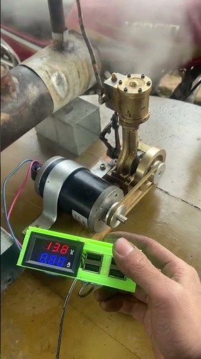 A single-cylinder steam engine that can generate electricity | Stirlingkit