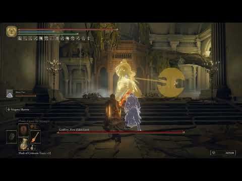 Easiest way to cheese Boss Godfrey using the Magma Blades.
