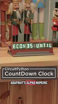 Build an IOT countdown clock learn.adafruit.com/scrolling-countdown-timer #adafruit #3dprinting