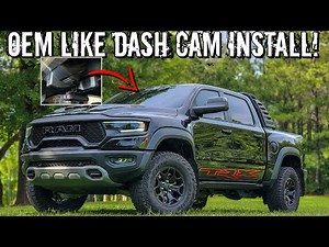 THE 4k dash cam you NEED! Plug and play install for YOUR RAM 1500 TRX! FitCamX