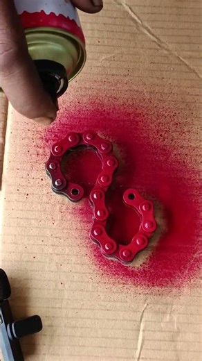 Bicycle Chains Trick! S-Shaped Chain Art | Bicycles & Motorcycle Chain Spray Paint Transformation