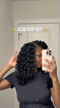 I Tried a Flexi Rod Set…The Results 😳✨ #curlynatural #naturalhair #hair #hairtutorial #curls #curly
