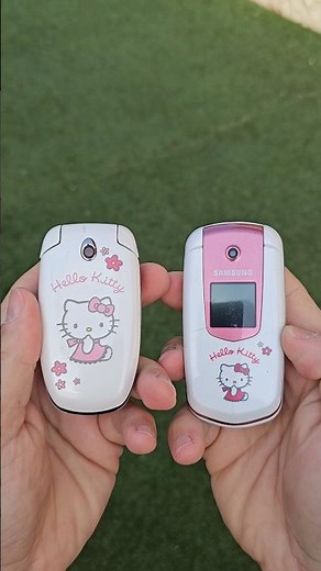 Rare Hello Kitty Samsung Flip Phones from the 2000s #samsung #flipphone #nostalgia