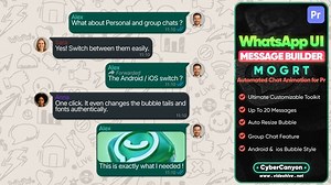 WhatsApp UI - Message Builder Mogrt