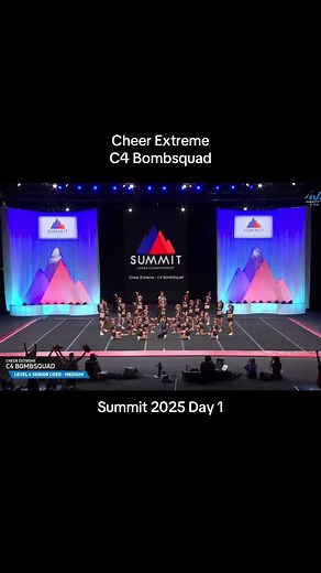 Cheer Extreme C4 Bombsquad Summit 2025 Day 1 #allstarcheer #summit2025 #cheerleadingtiktok #summit #cheerextremec4bombsquad