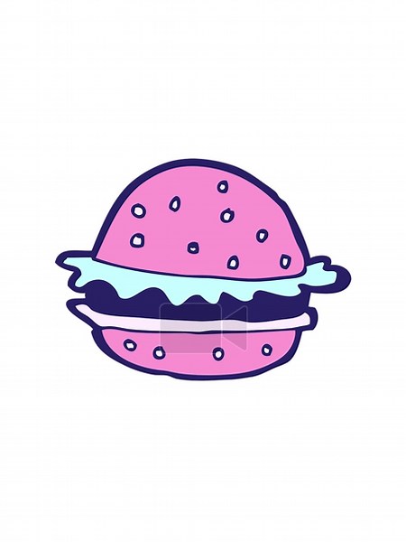 attention grabbing animation of cartoon hamburger Stock Video Footage - Alamy