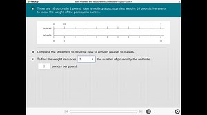 i-ReadySolve Problems with Measurement Conversions - Quiz - Le... | Filo