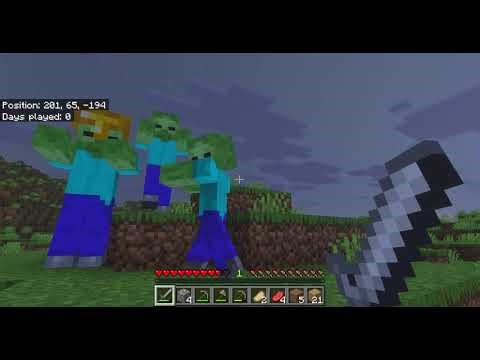 Surviving in Minecraft with my friend