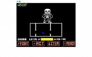 用scratch自制的奇怪sans,非常劣质