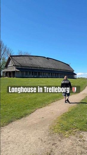 Viking Longhouse in Trelleborg. DK #breakthechain #history #vikings #nose #denmark