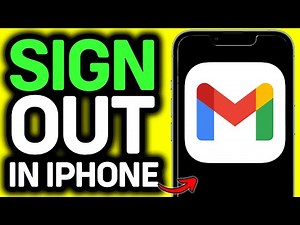 UPDATED 2025! How To Sign Out Of Gmail Account On iPhone - Full Guide