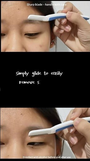 Dermaplane tool，How to use the eyebrow razor better ?#dermaplaningfacial #dermaplaning#hawardrazor